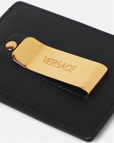 versace card holder men|Versace medusa card holder.